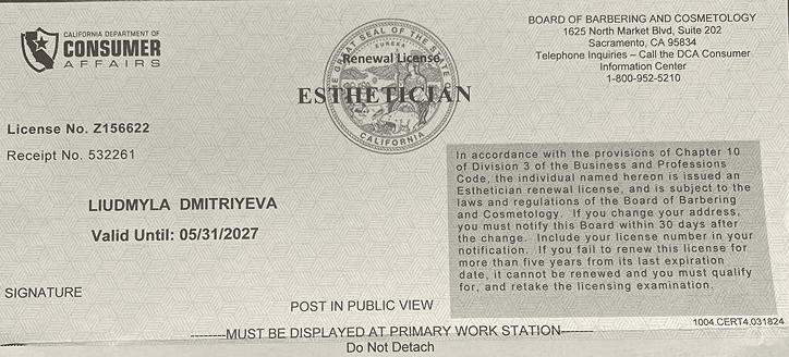 license